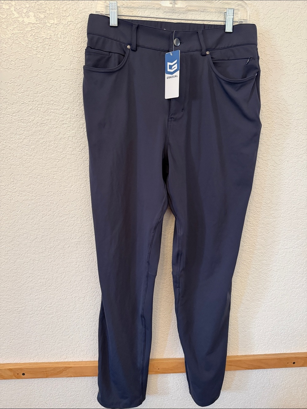 Gradual Women's Straight Leg Pants in Dark Grey-Blue